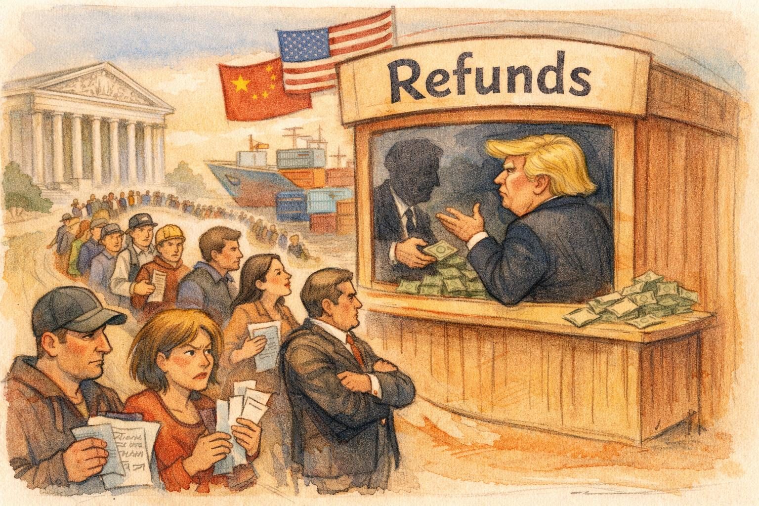 Trump tariff fight shifts from the courtroom to the refund line