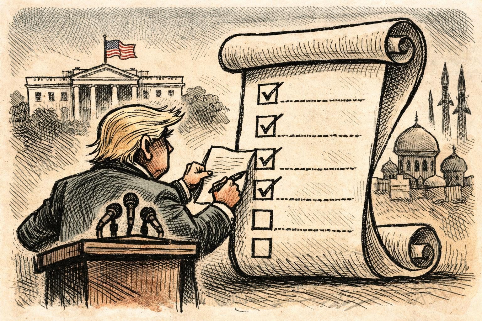 Trump&rsquo;s stated Iran objectives expanded over time