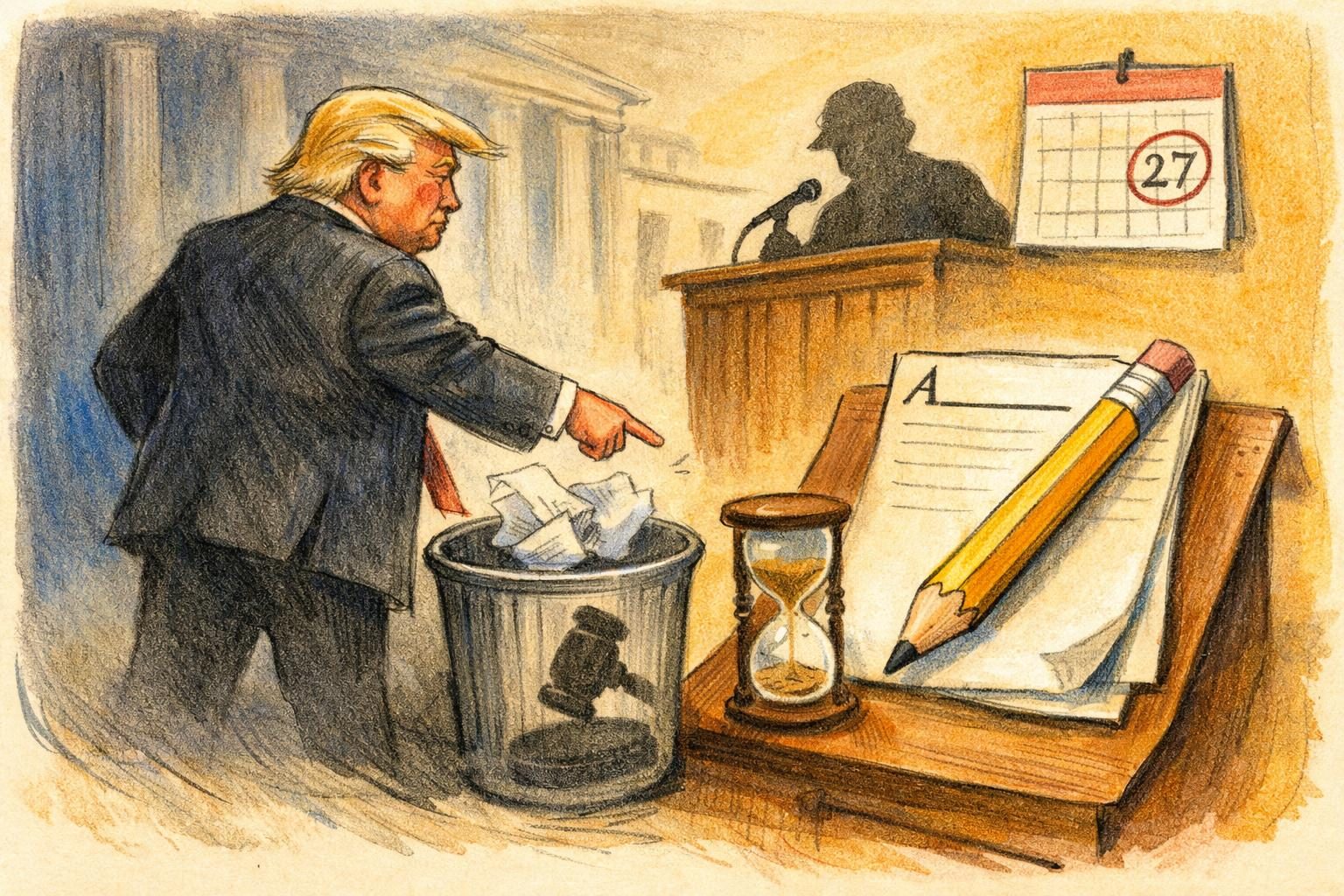 Trump&rsquo;s WSJ-Epstein Suit Was Dismissed in April, with Leave to Amend
