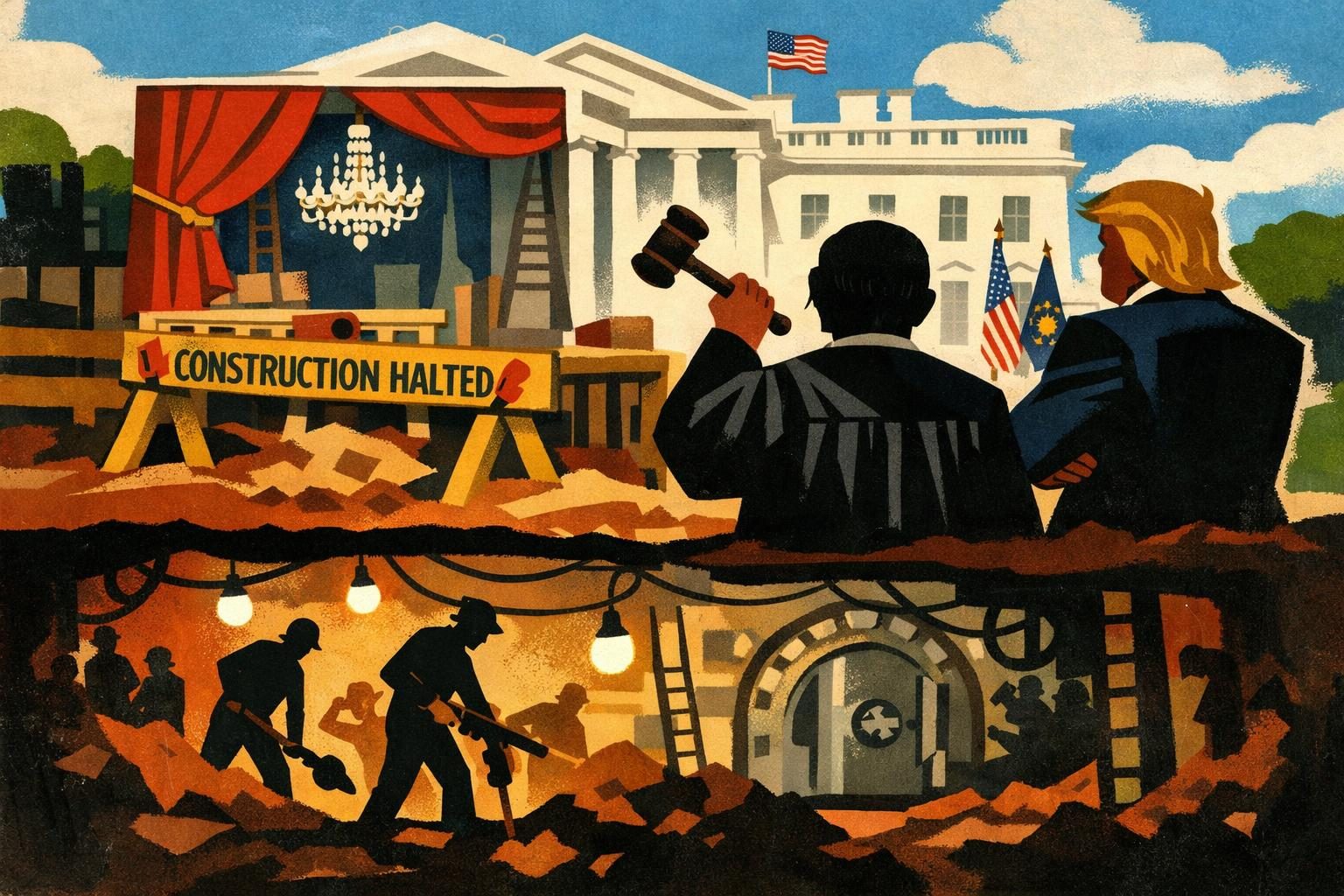 Judge keeps most White House ballroom work on hold