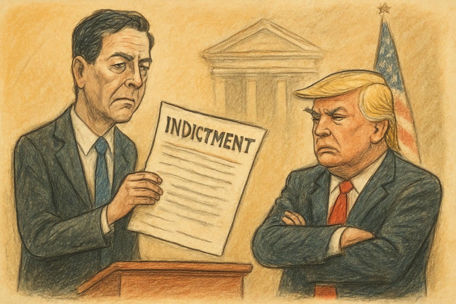Comey indictment revives a Trump-era feud, but the charge is still only an allegation