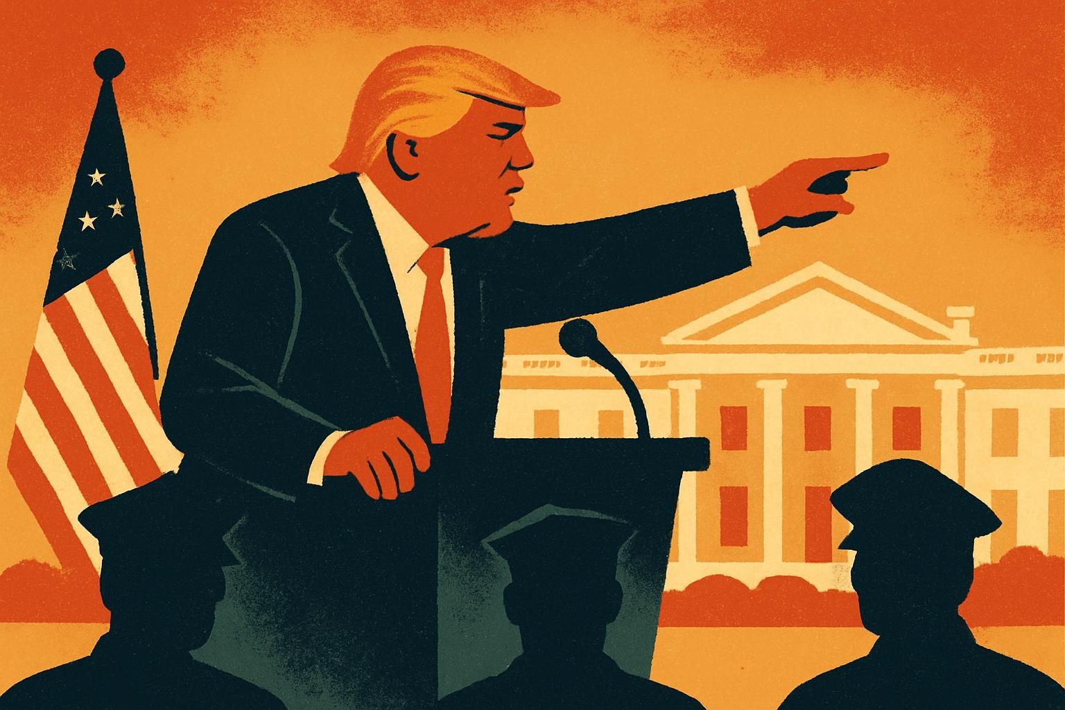 White House Pushes Trump as the Nation&rsquo;s Law-and-Order Pitch