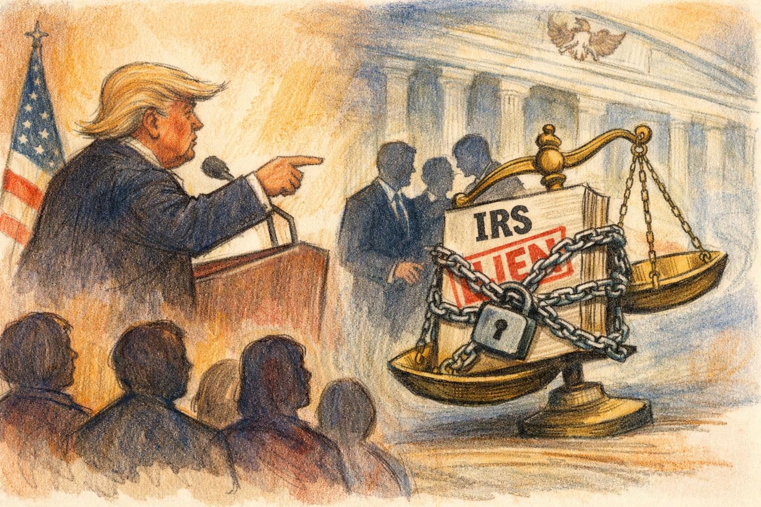 Trump&rsquo;s &lsquo;Lawfare&rsquo; Talk Meets a Fresh DOJ Retaliatory-Lien Indictment