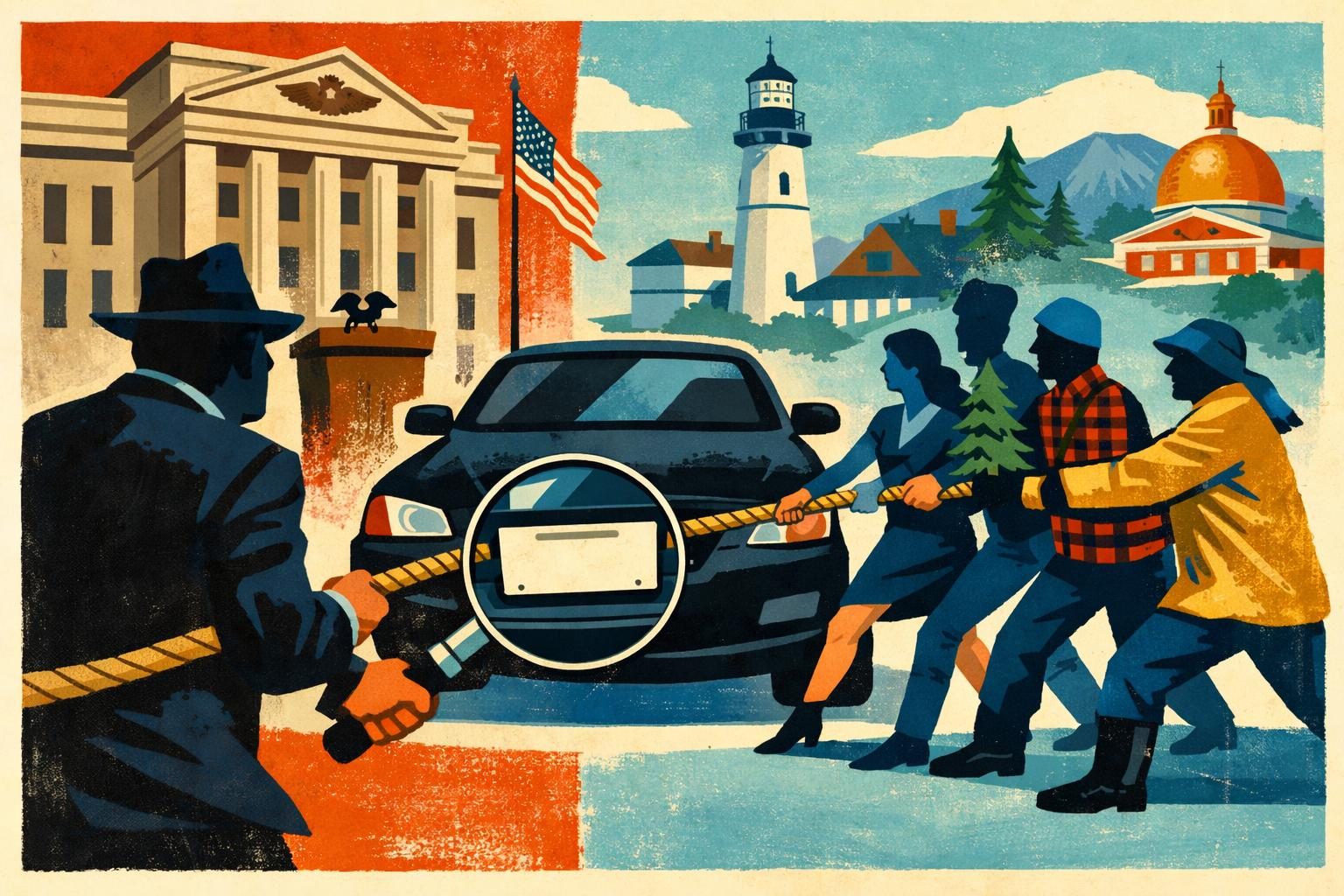 DOJ Sues Four States Over Confidential Plates for Federal Agents