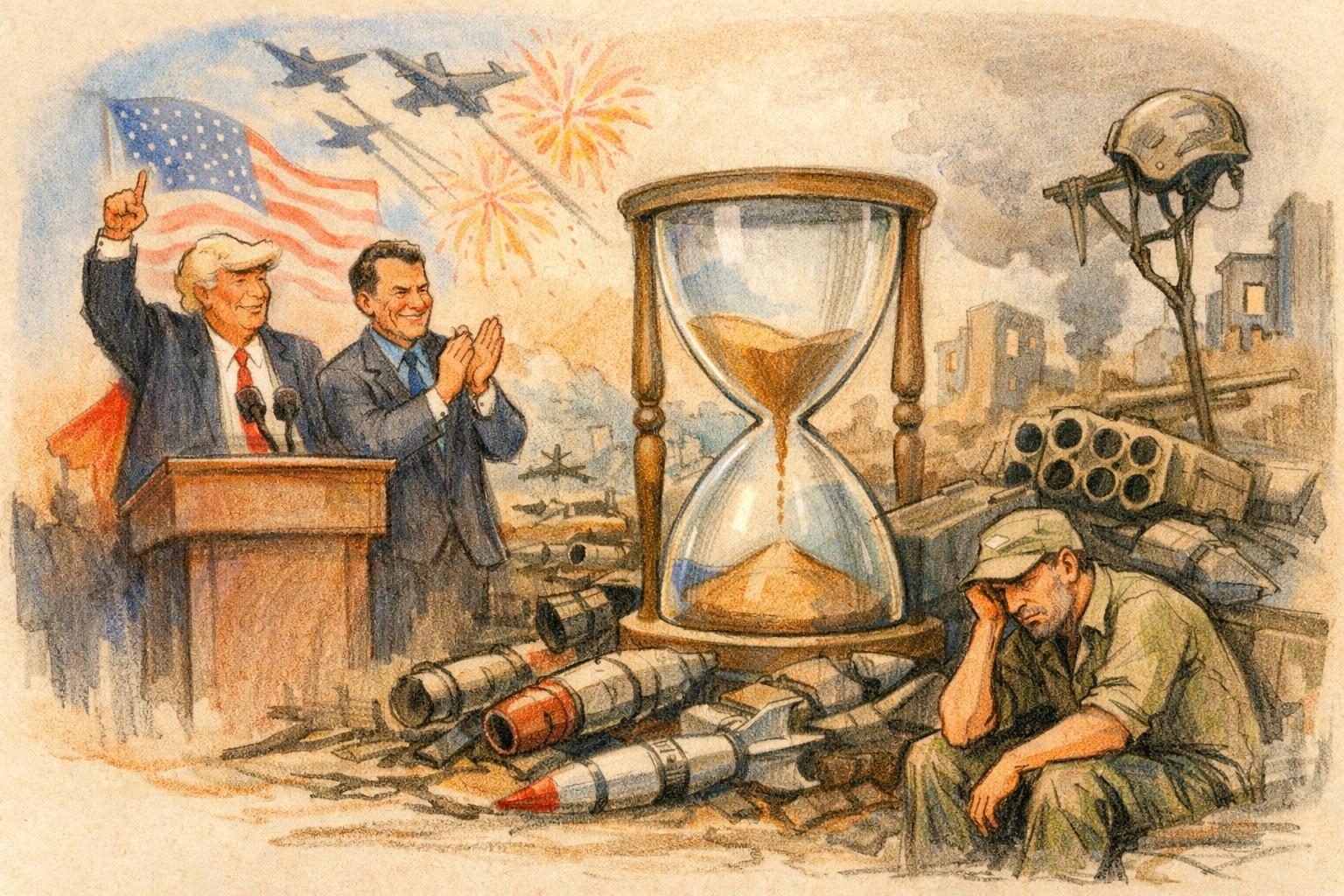 Trump aides sell strength as the Iran-war weapons bill stretches for years