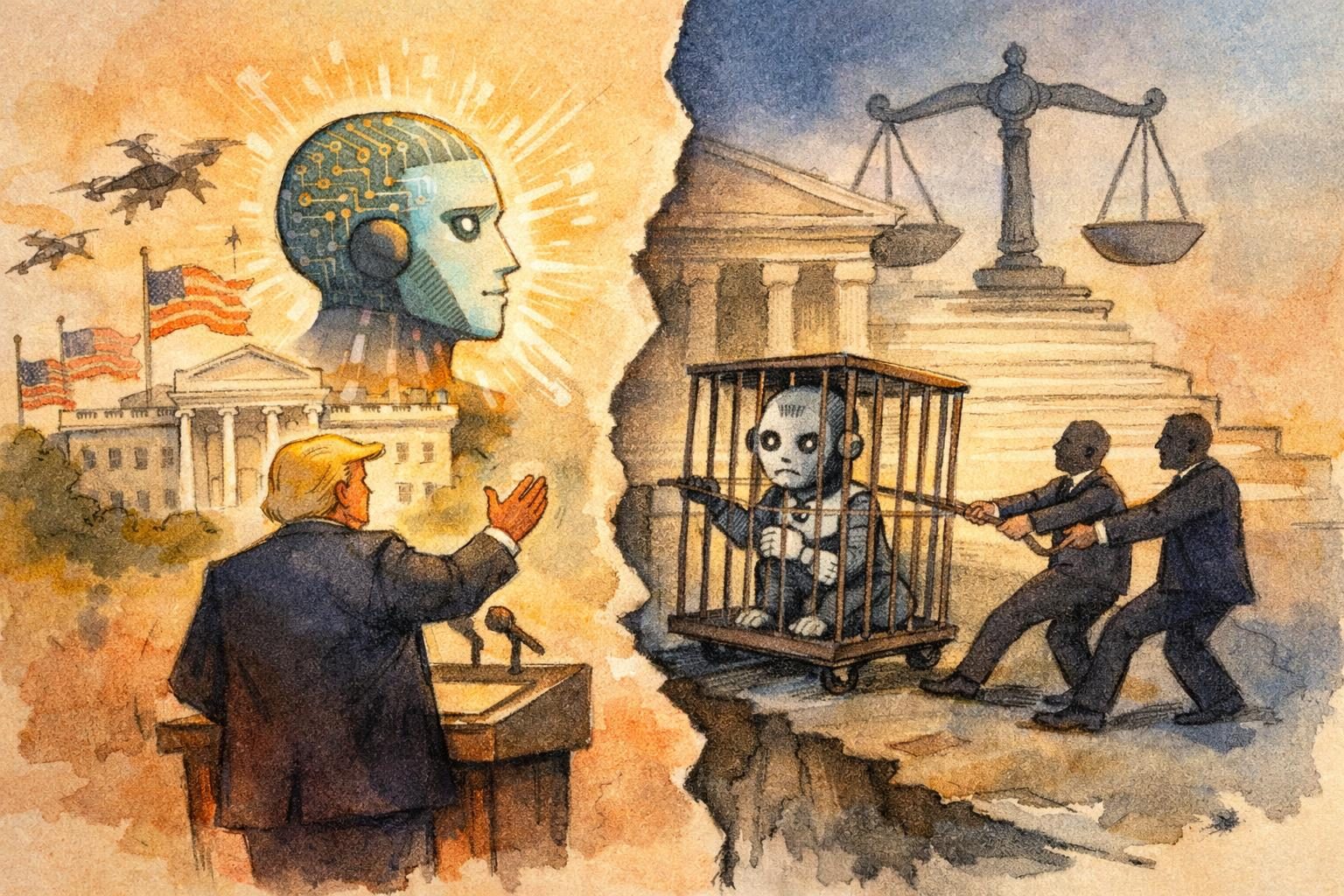 Trump&rsquo;s AI Agenda Lands Beside an Anthropic Dispute
