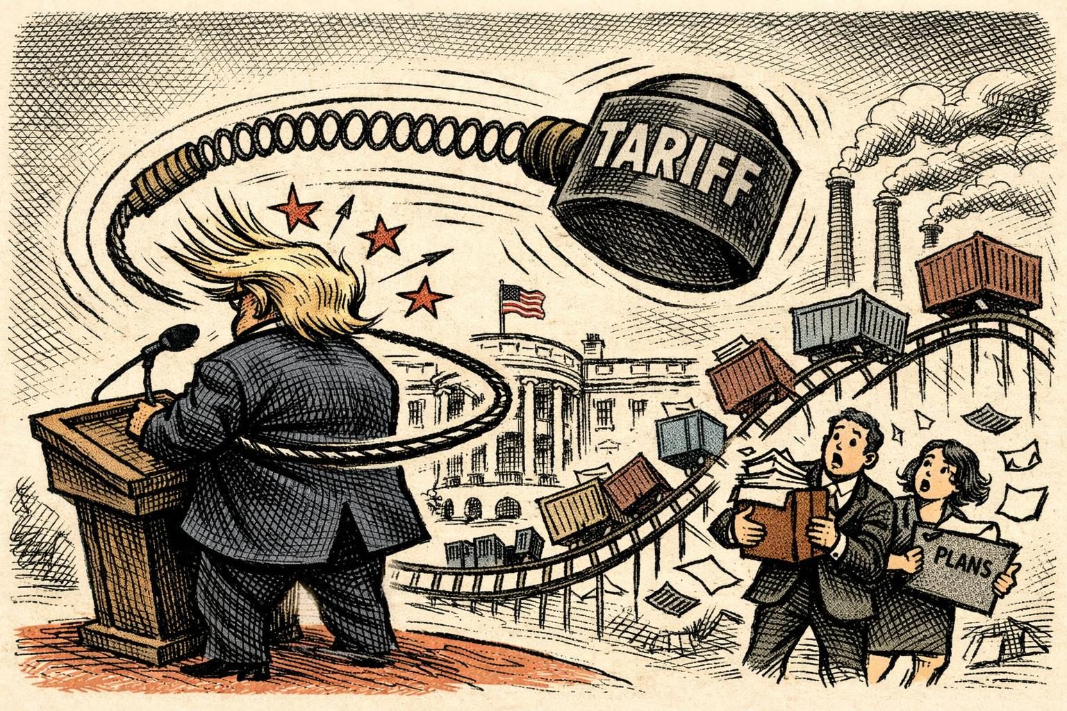 Trump&rsquo;s Tariff Whiplash Keeps Hitting His Own Trade Pitch