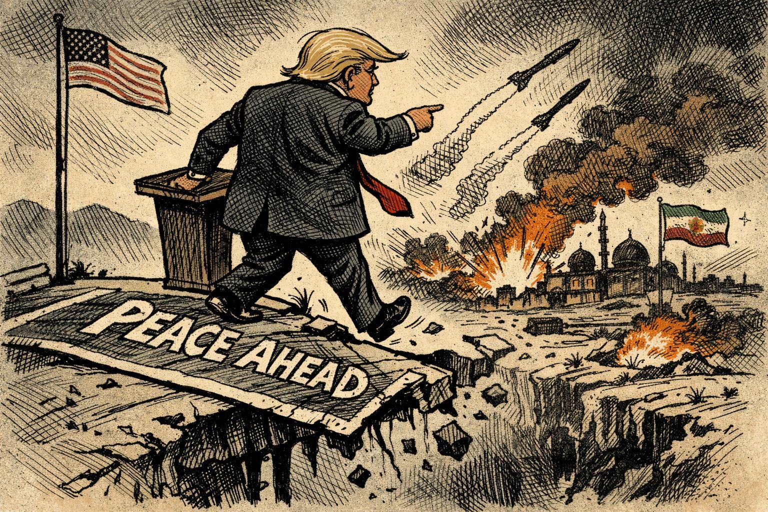 Trump&rsquo;s &lsquo;no new wars&rsquo; line runs straight into Iran