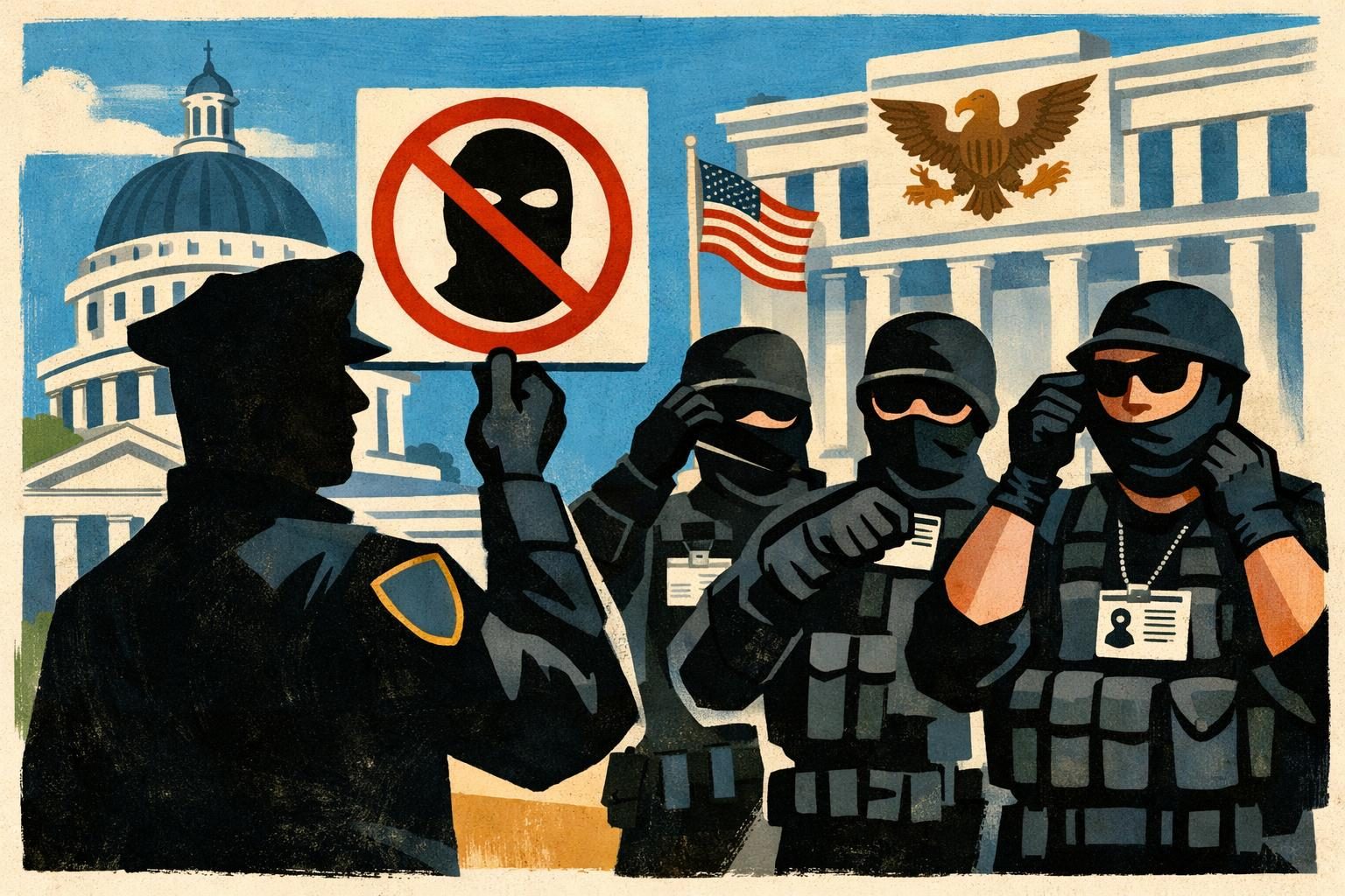 DOJ sues Virginia over law limiting masked federal officers and requiring ID