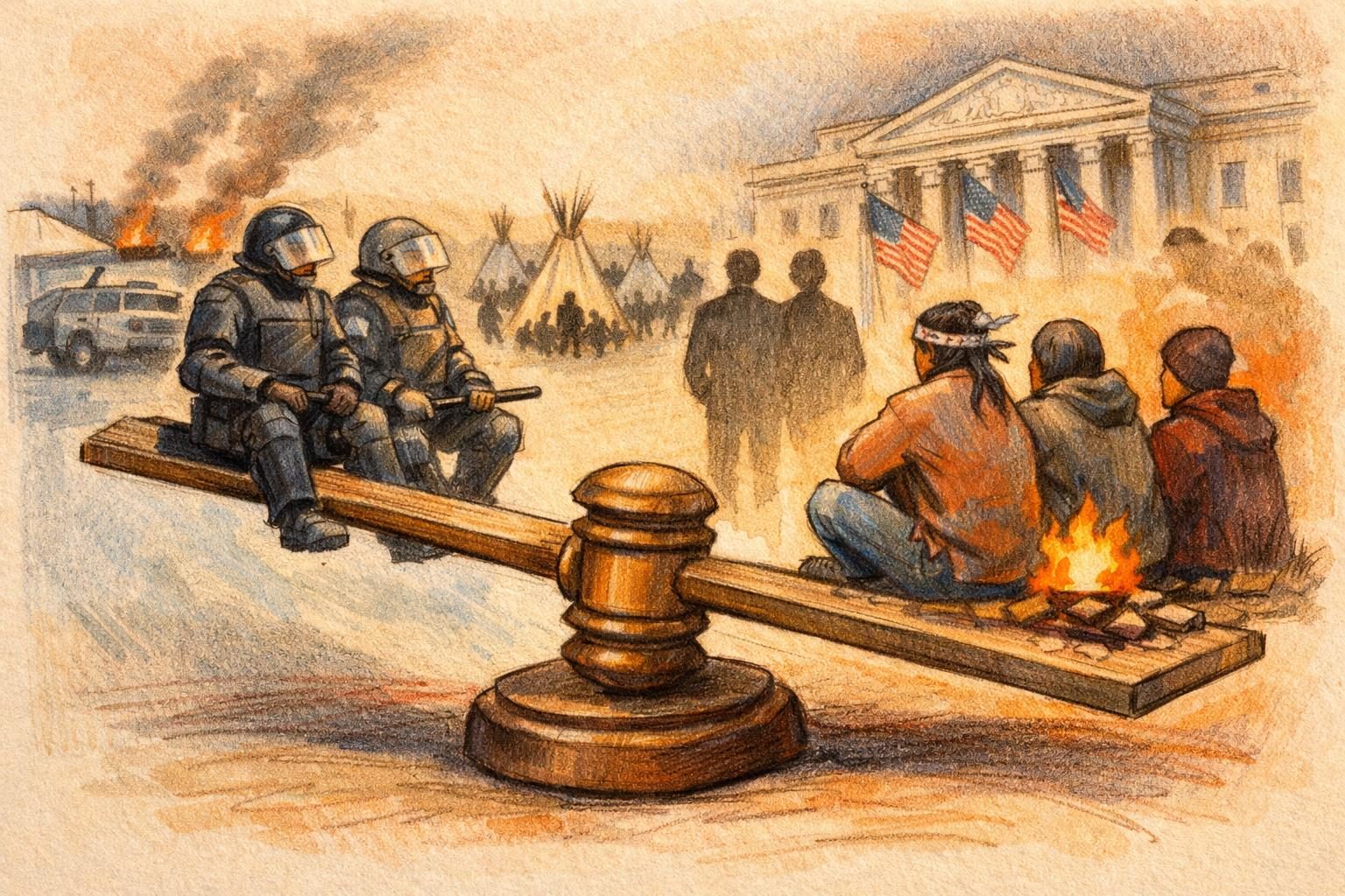 Justice Department&rsquo;s Dakota Access settlement leans hard into law-and-order language