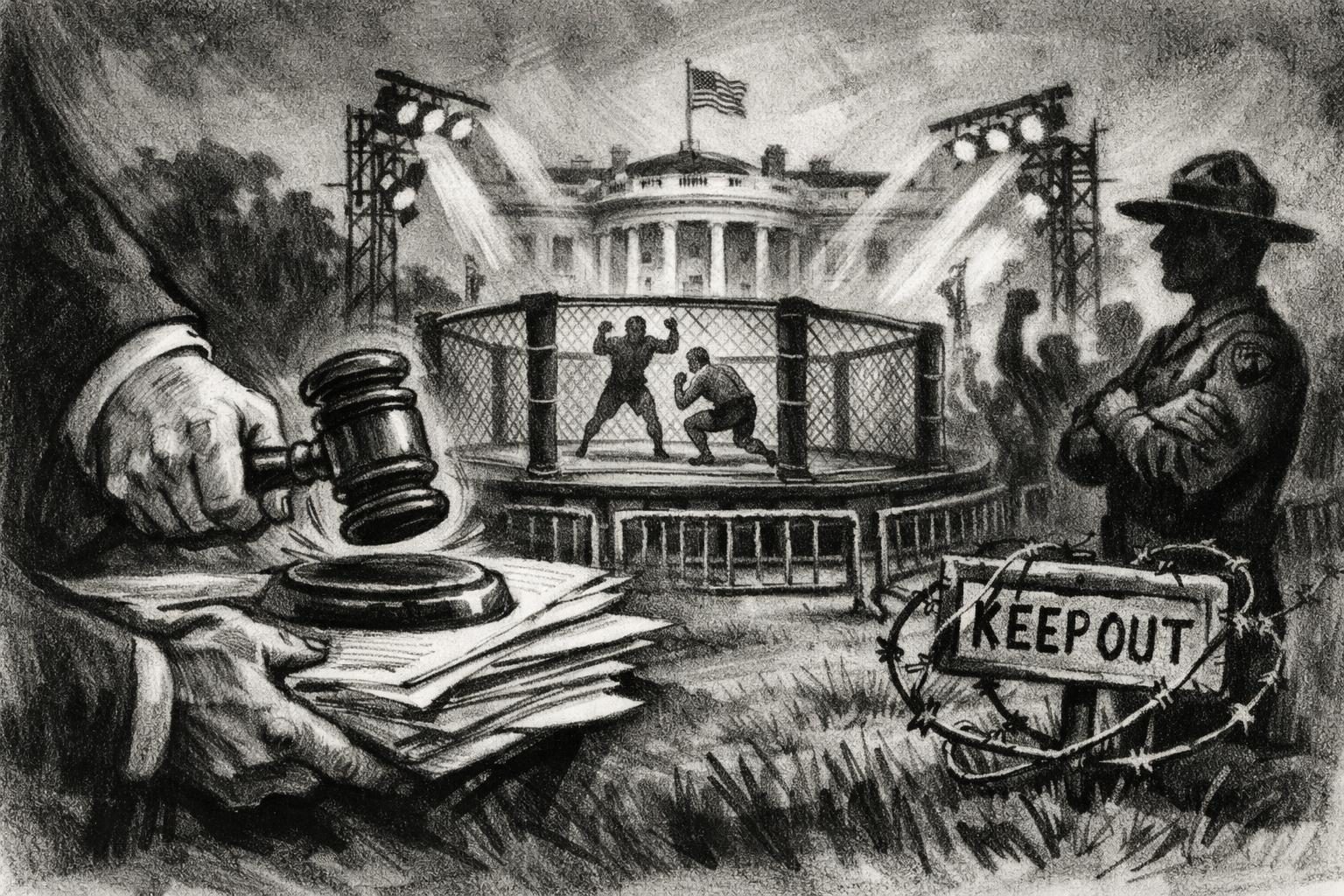 Lawsuit targets White House UFC event set for June 14