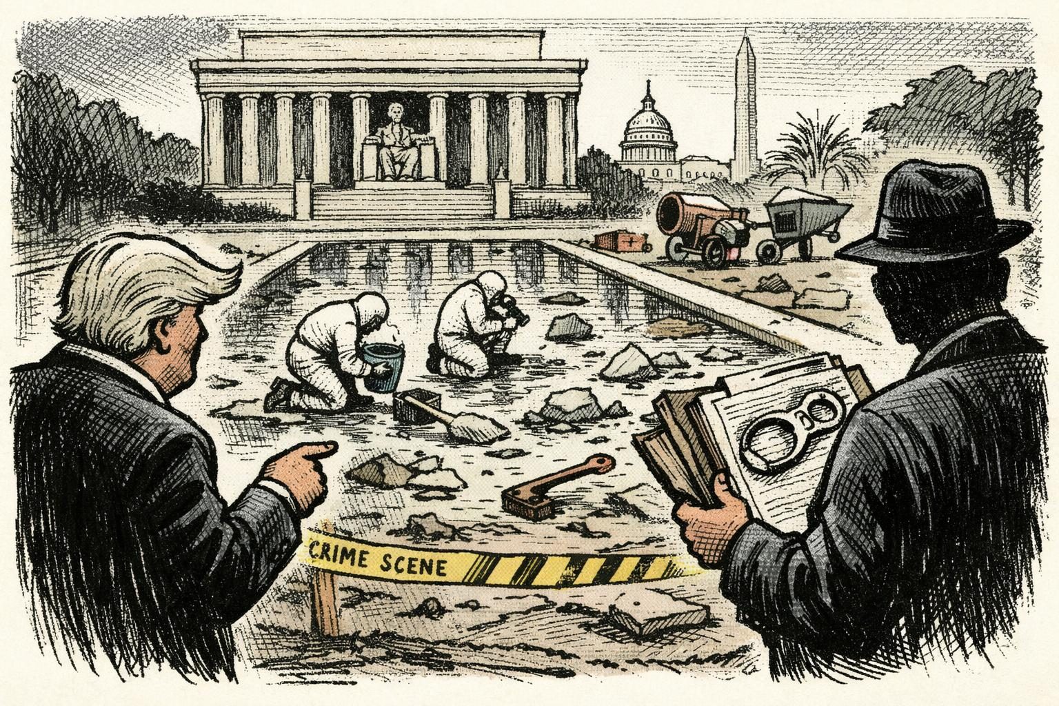 Reflecting Pool Indictment Puts Trump-Ordered Renovation In A Criminal File
