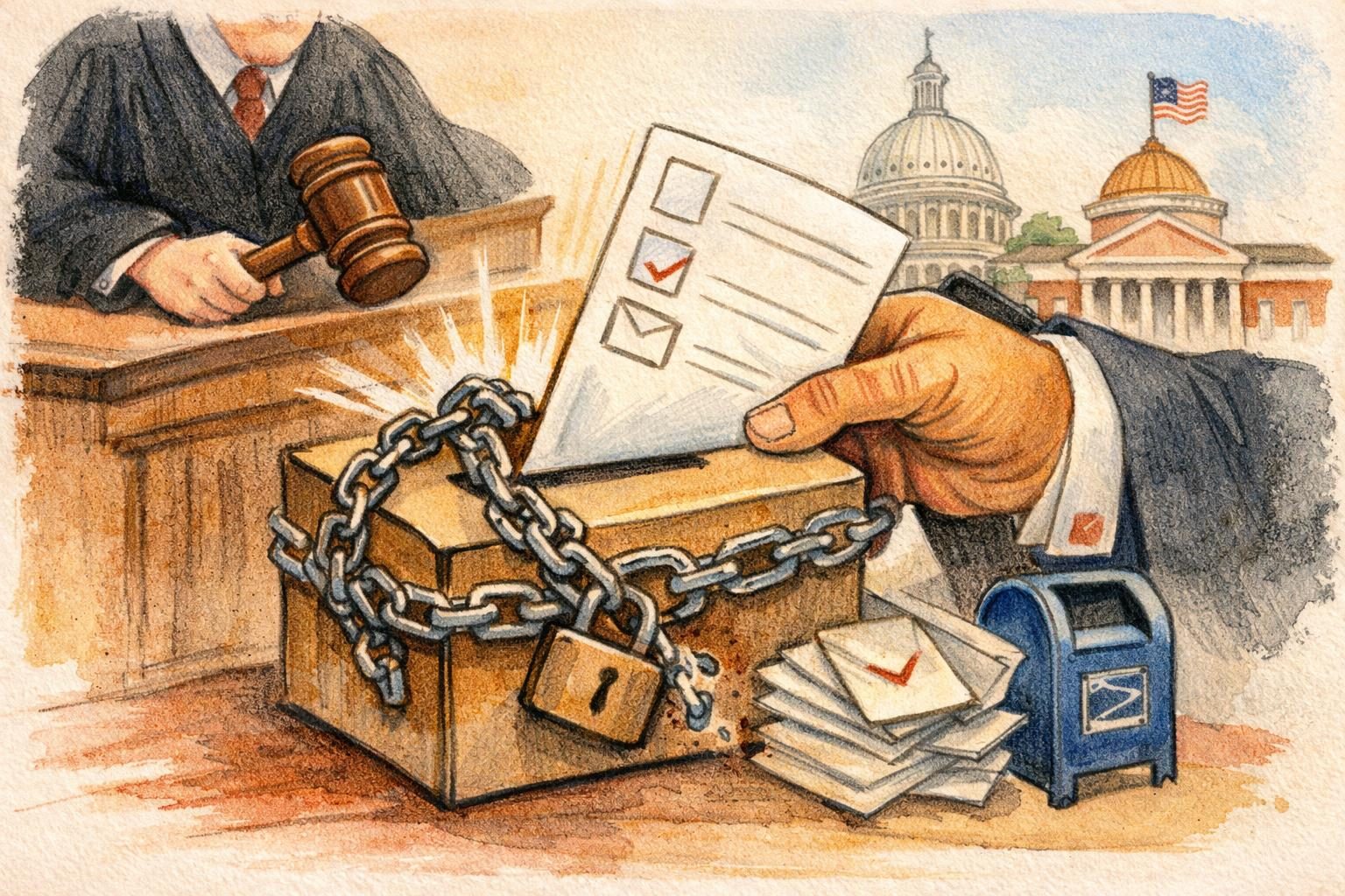 Boston judge blocks key parts of Trump&rsquo;s election order over constitutional concerns