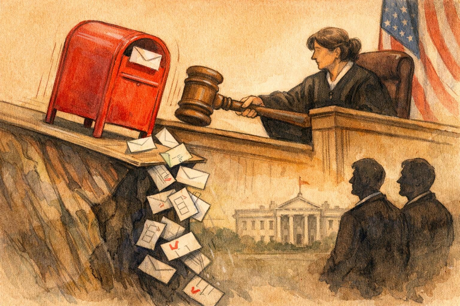 Judge Refuses to Pause Mail-Voting Ruling Blocking Trump Order in 23 States and D.C.