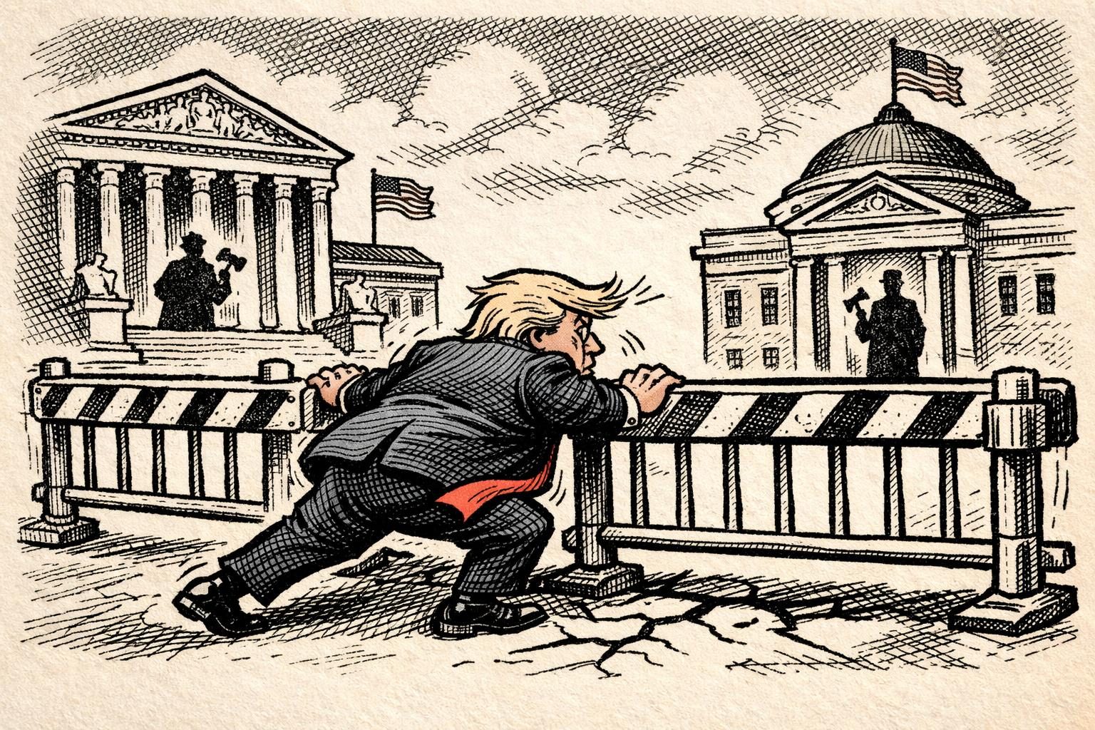 Trump&rsquo;s power push keeps running into judicial limits
