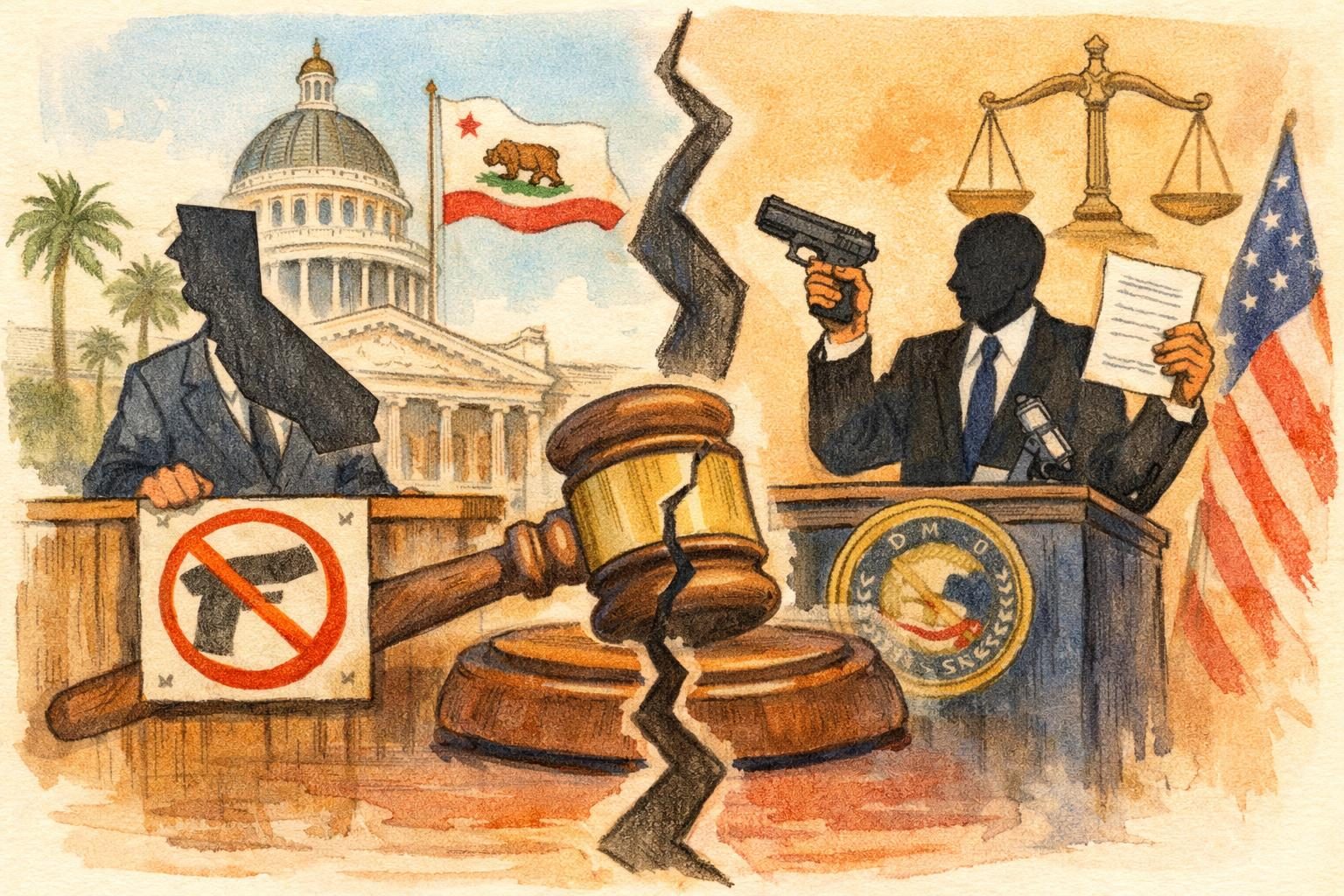 DOJ sues California over Glock-style handgun sales ban and roster
