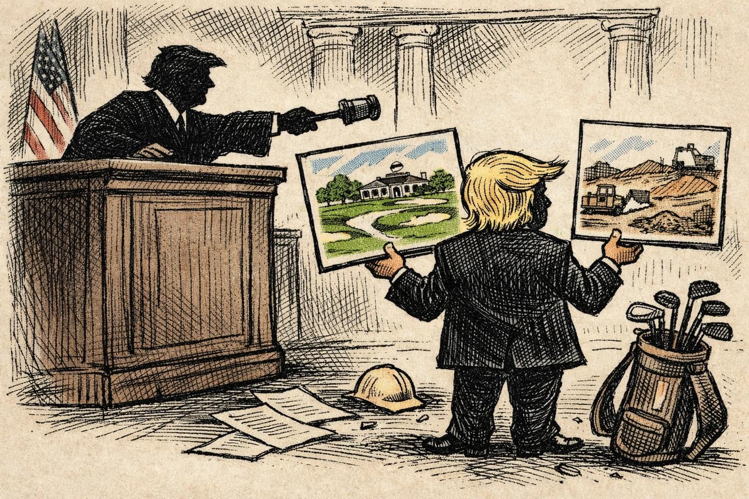 Judge Questions Trump Golf Course Timeline, Issues No Ruling
