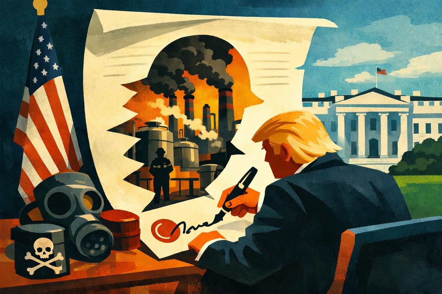 Trump&rsquo;s pollution exemption for a narrow set of chemical plants comes wrapped in security language