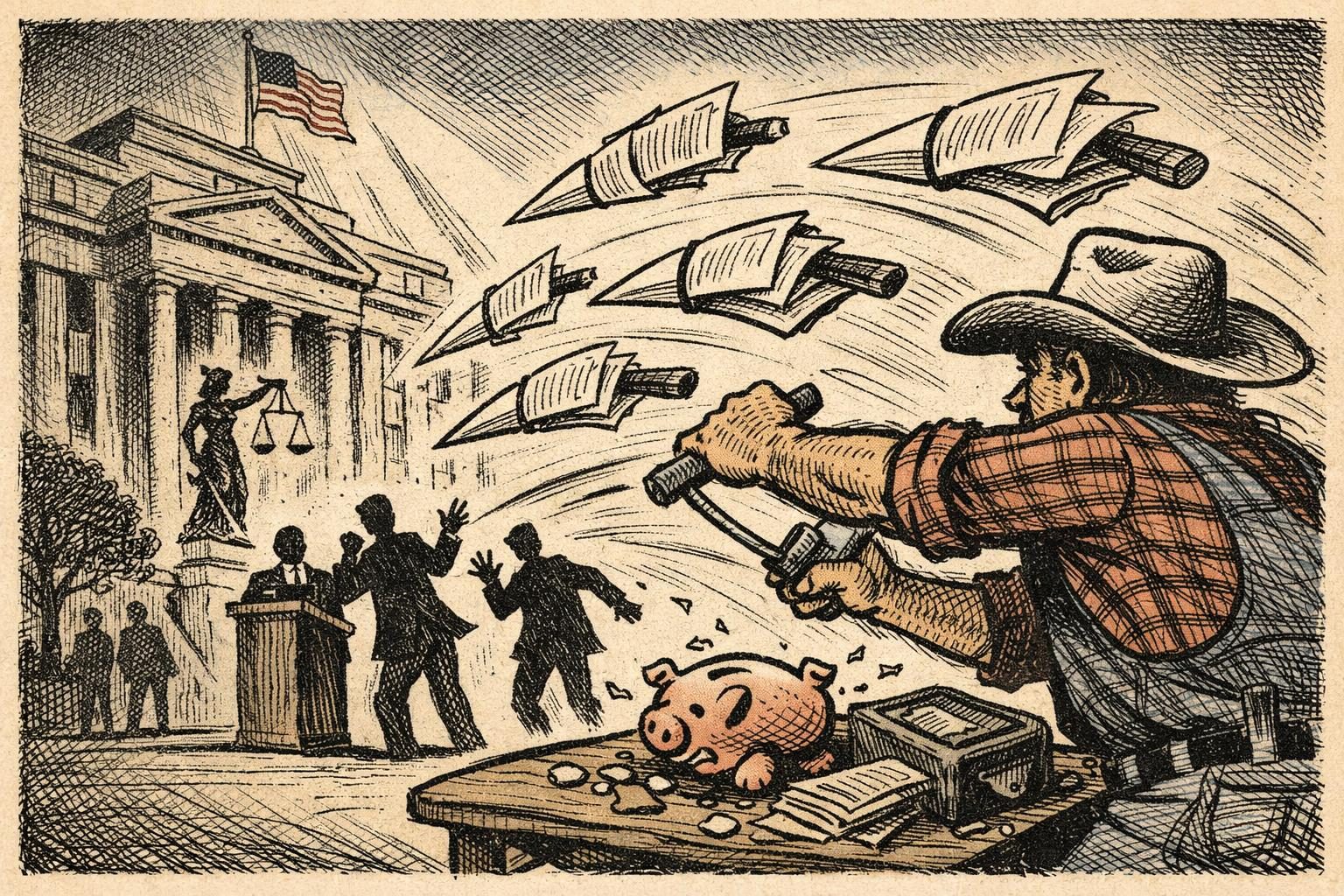 A tax-shelter indictment shows what real retaliatory filings look like