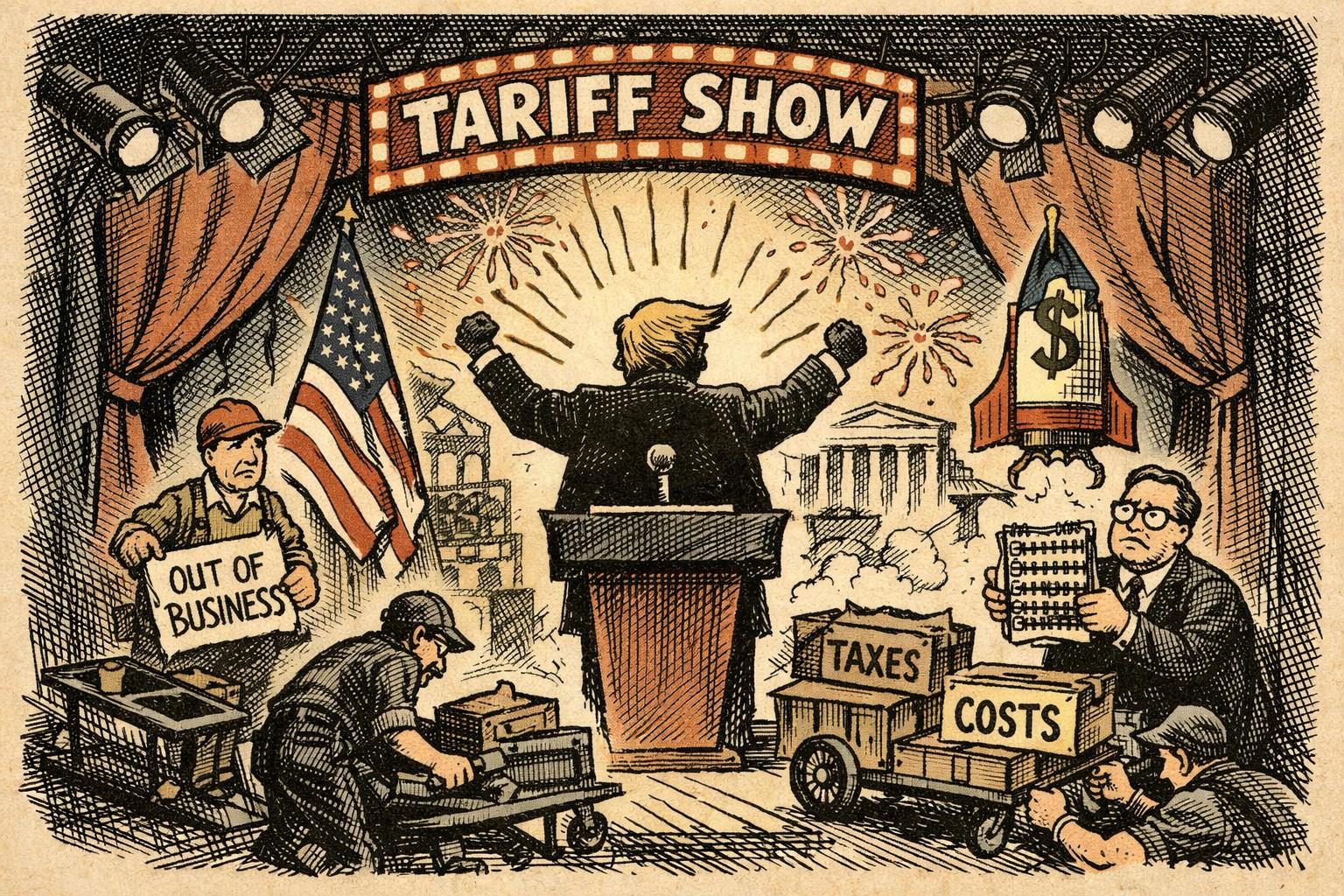 Trump keeps turning tariffs into theater