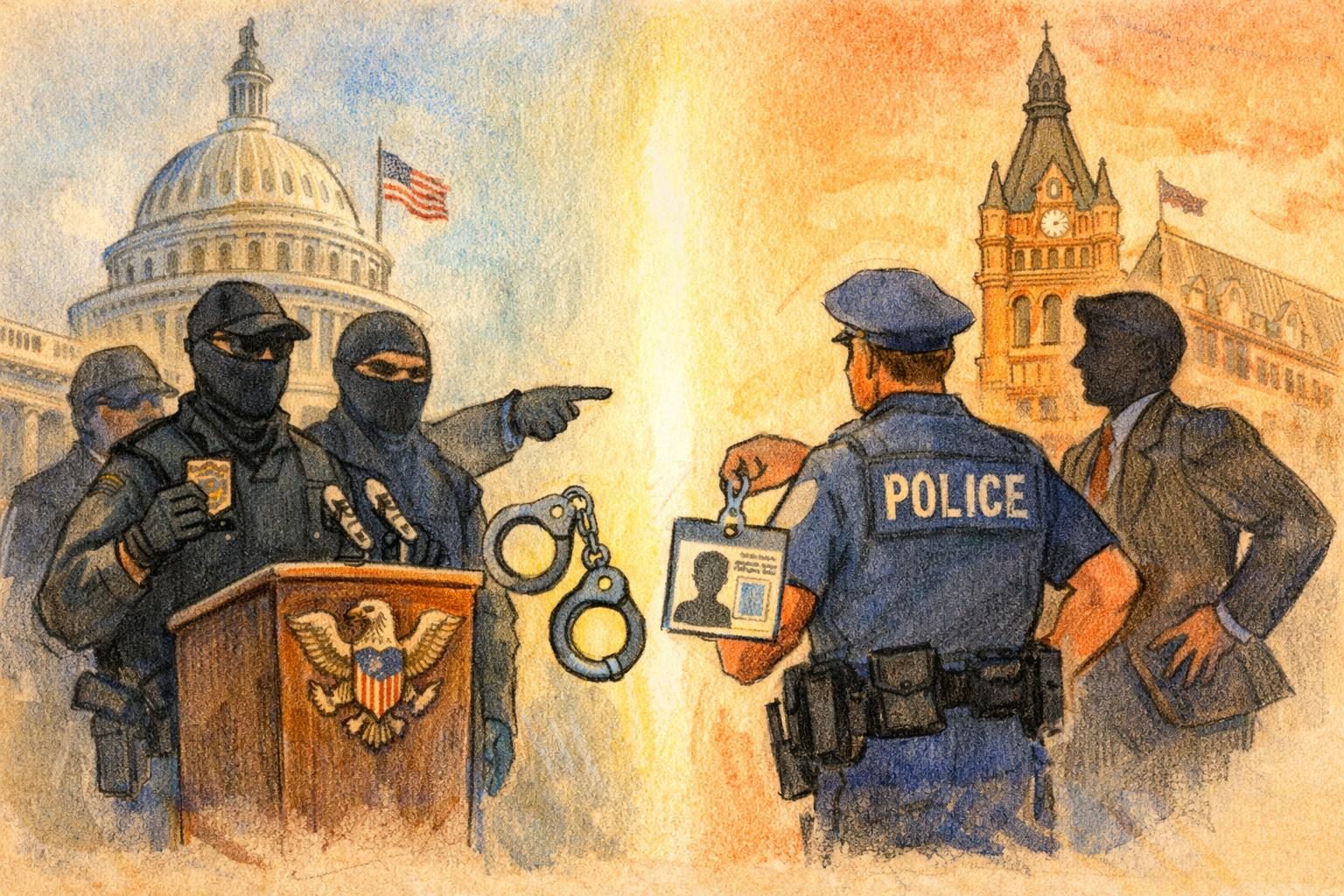 DOJ pushes back on local control by suing over Milwaukee mask rules for federal officers