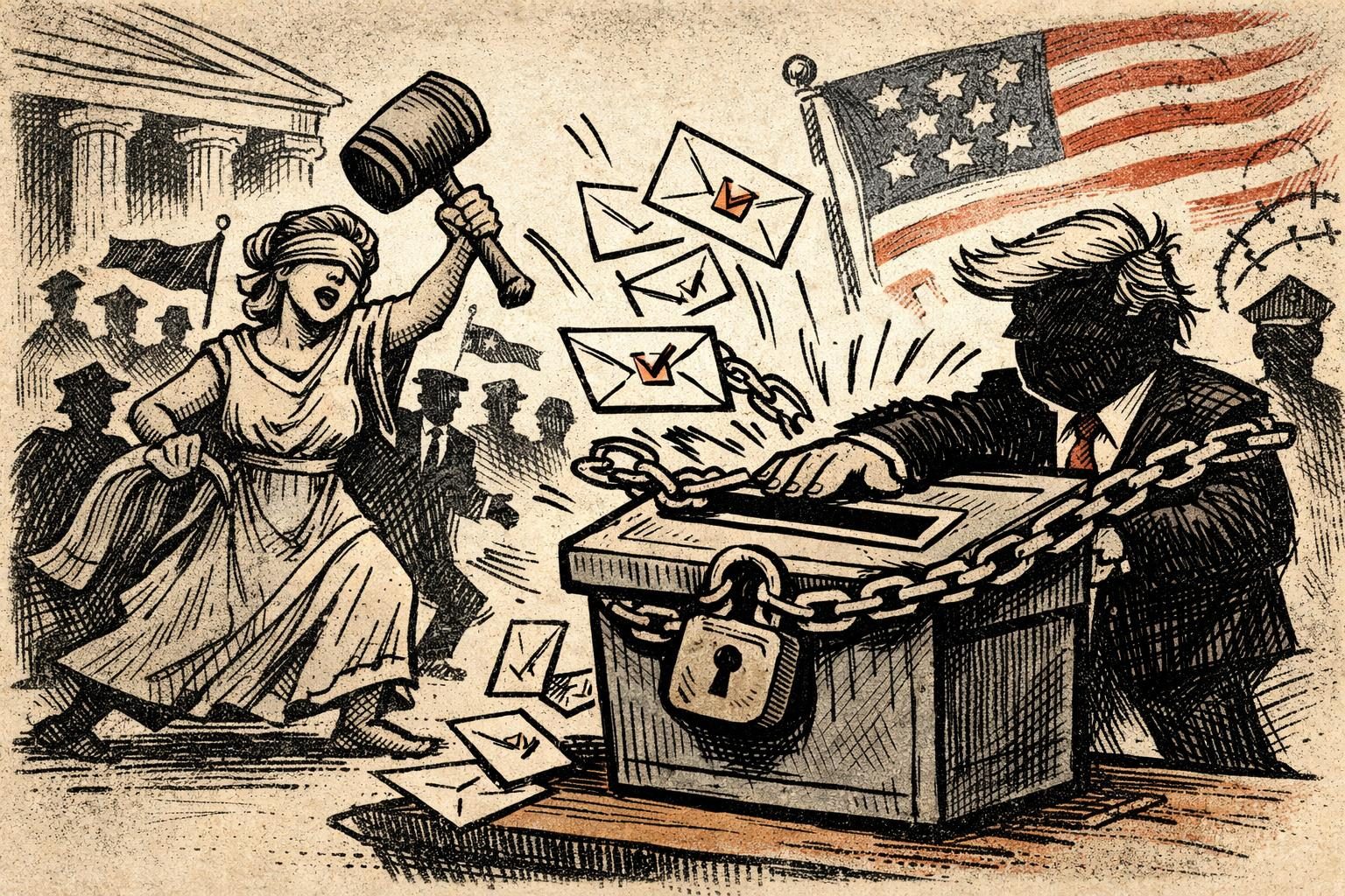 States Sue to Block USPS From Carrying Out Trump&rsquo;s Mail-Voting Clampdown