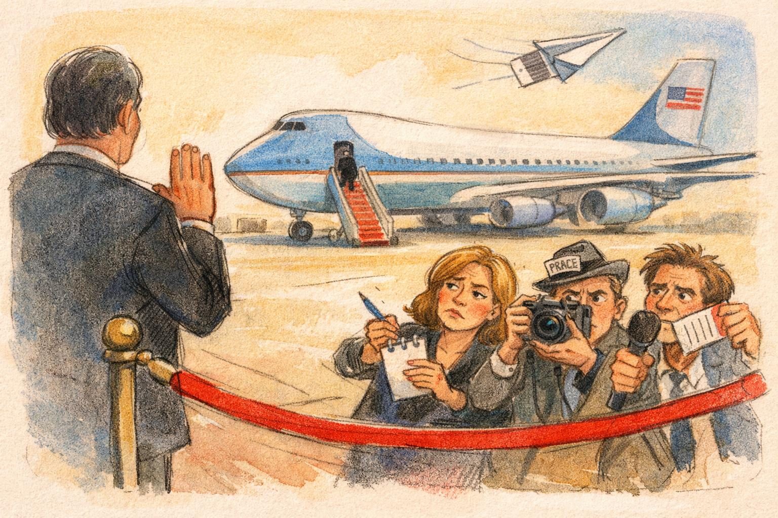 White House press fight spills into Air Force One access dispute