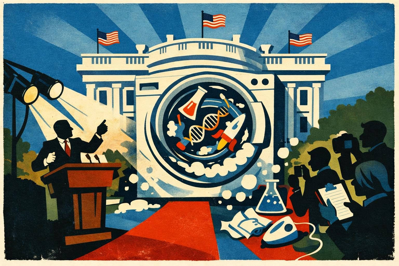 White House touts a science boom while the details scream spin