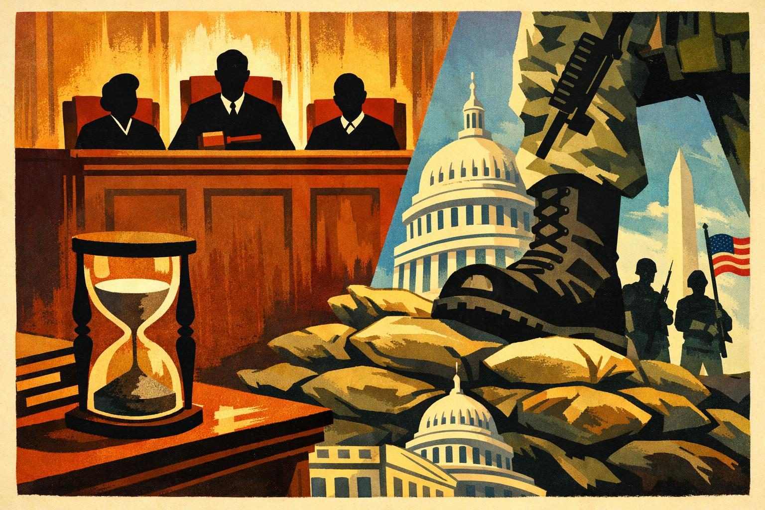 Appeals court hears challenge to Trump&rsquo;s long-running Guard deployment in D.C.