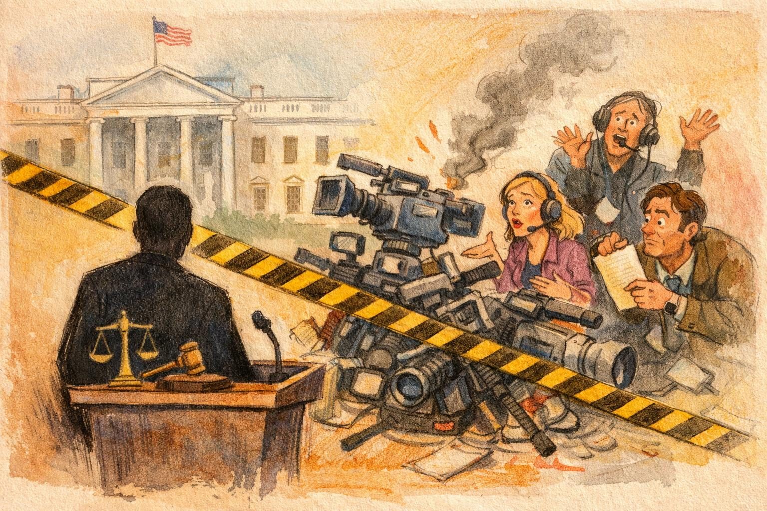 DOJ opens a probe into the White House TV pool blowup