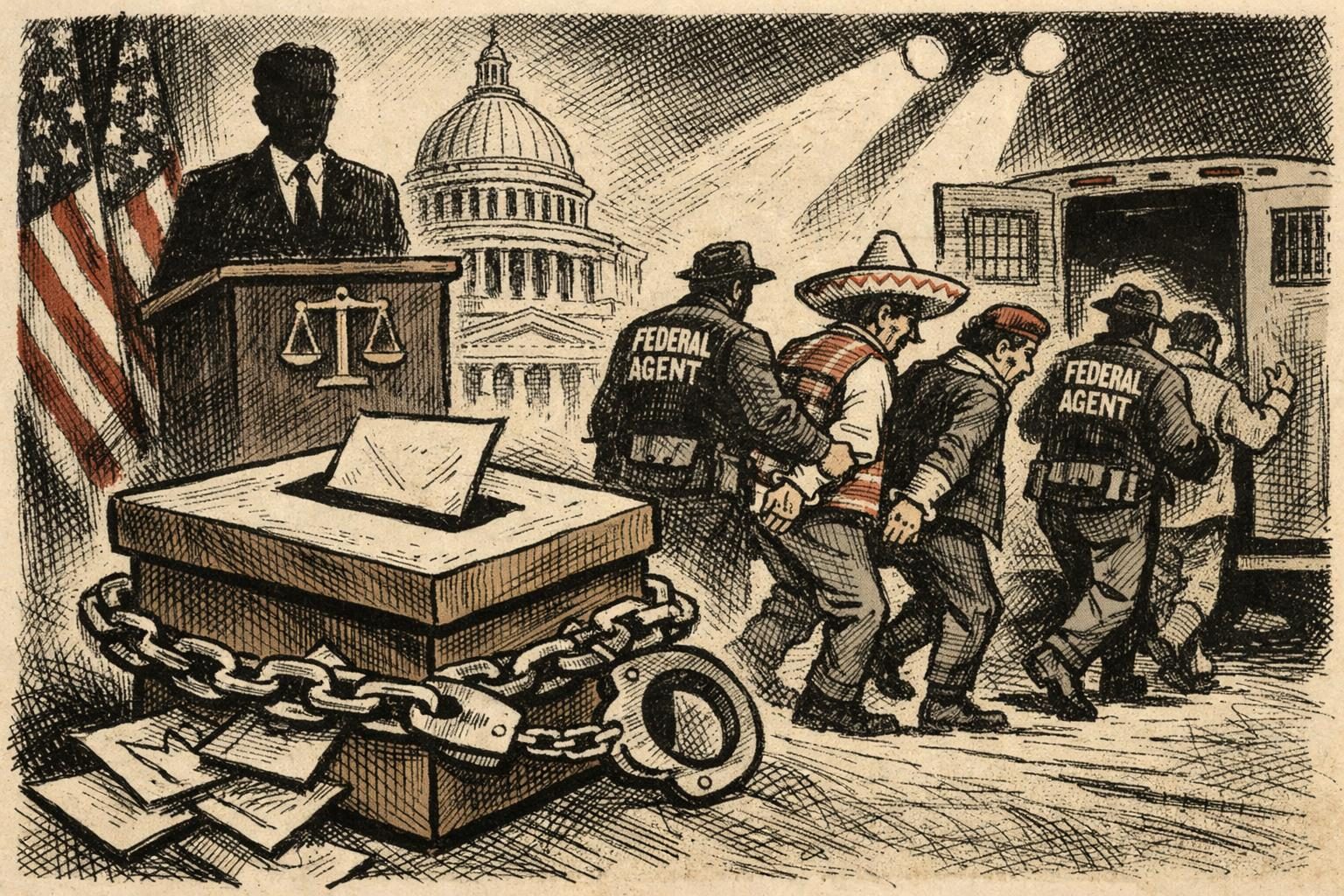 Justice Department Files Election Crime Charges Against 28 Foreign Nationals in California