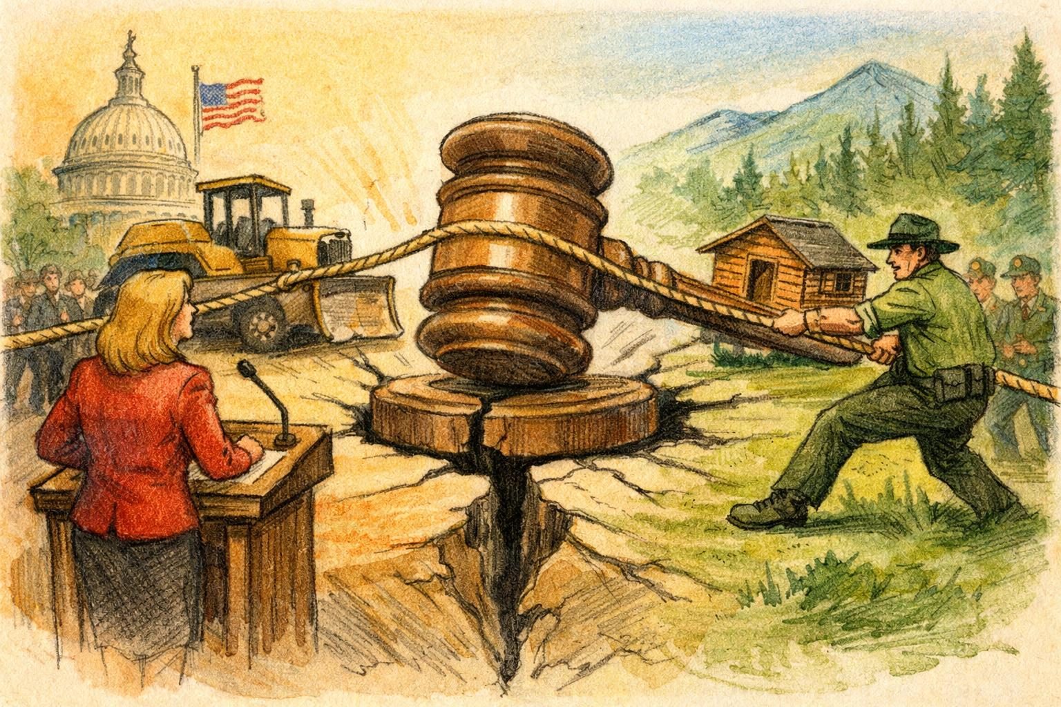 Agriculture Department keeps pressing a Forest Service overhaul after a judge already blocked it