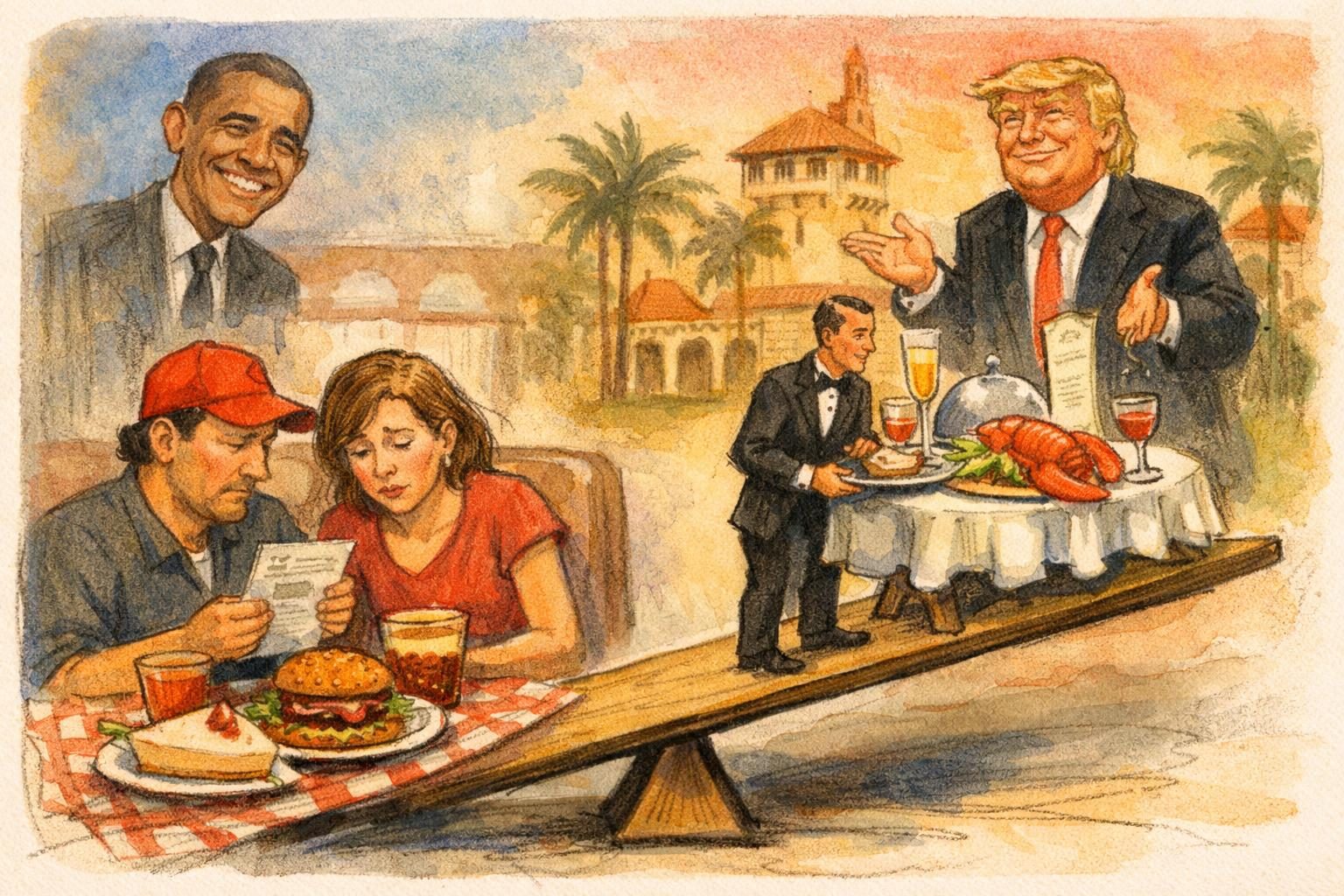 Trump Jokes Mar-a-Lago Meal Is Beyond Supporters&rsquo; Budgets